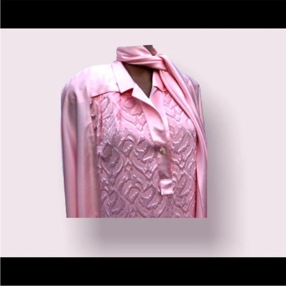 Retro Pink Satin Dress - Picture 7 of 10